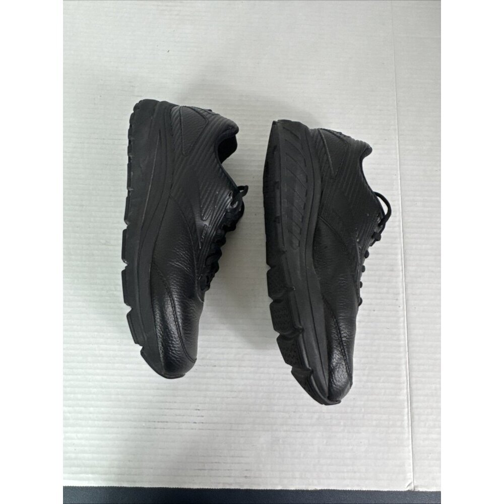Brooks Women's 10M Walking Addiction Sneaker Shoes‎ Black Leather EUC - Picture 12 of 16